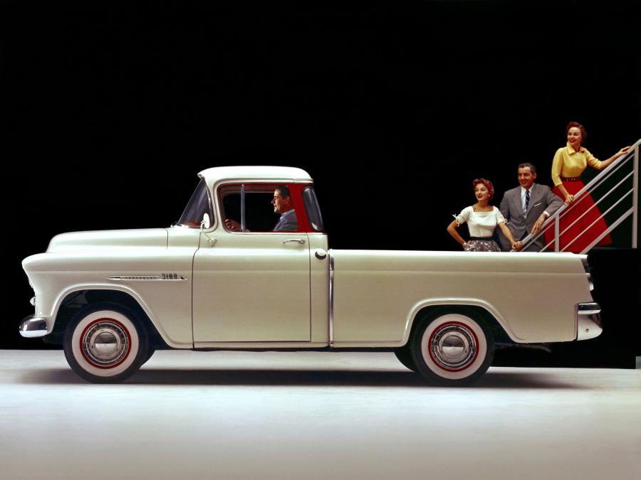  Chevrolet 3100 Cameo Carrier Suburban Pickup Truck 1955 года  (фото 2 из 8)